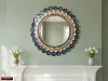 bronze frame with cobalt blue