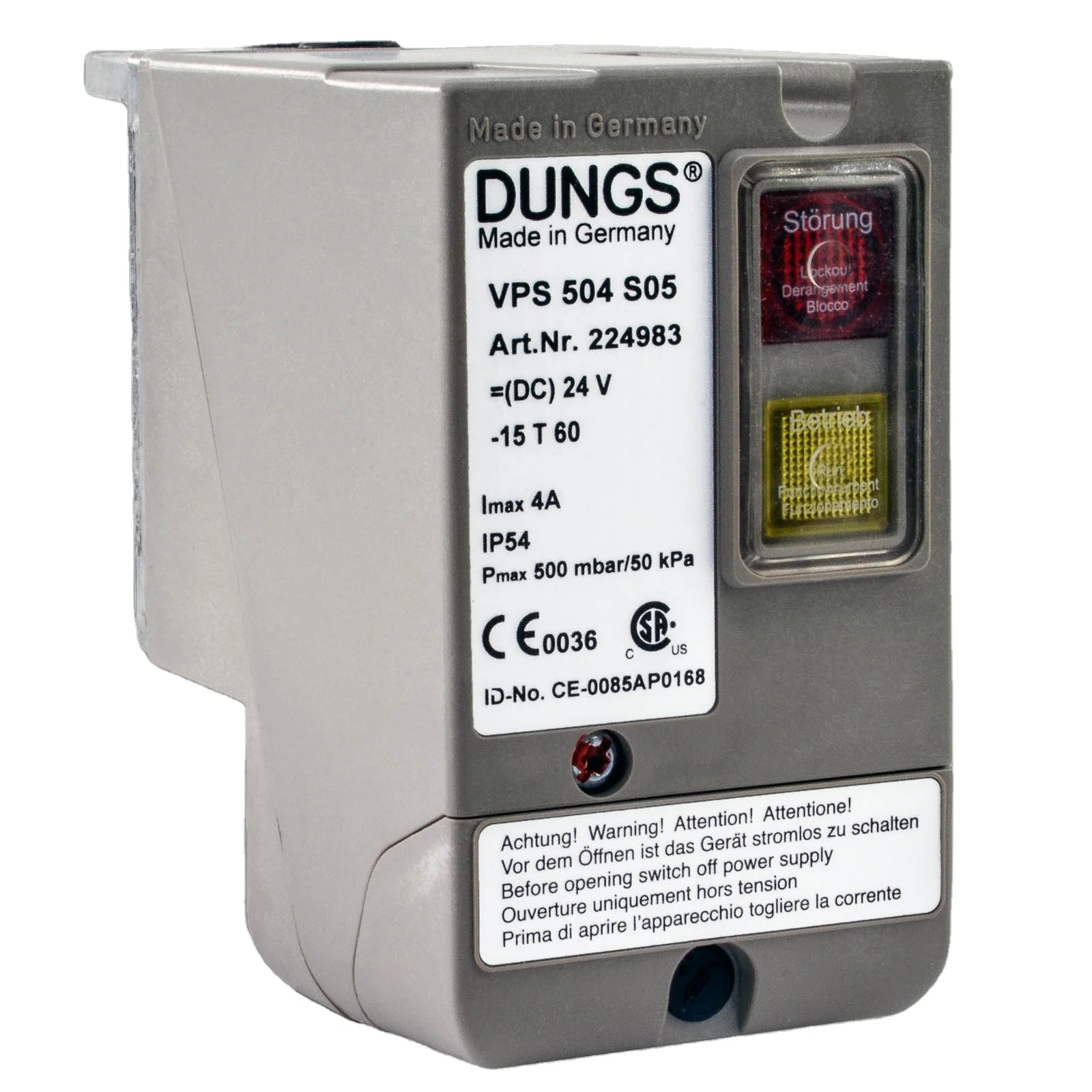 Dungs VPS504S05 Gas Burner Leak Analyzers Detector - Compact Alarm  Monitoring System