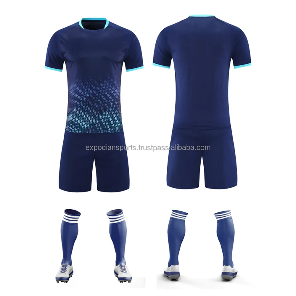 Custom Full Blank Imported Training Soccer Uniform Football Jersey And Full Set Manufactured By
