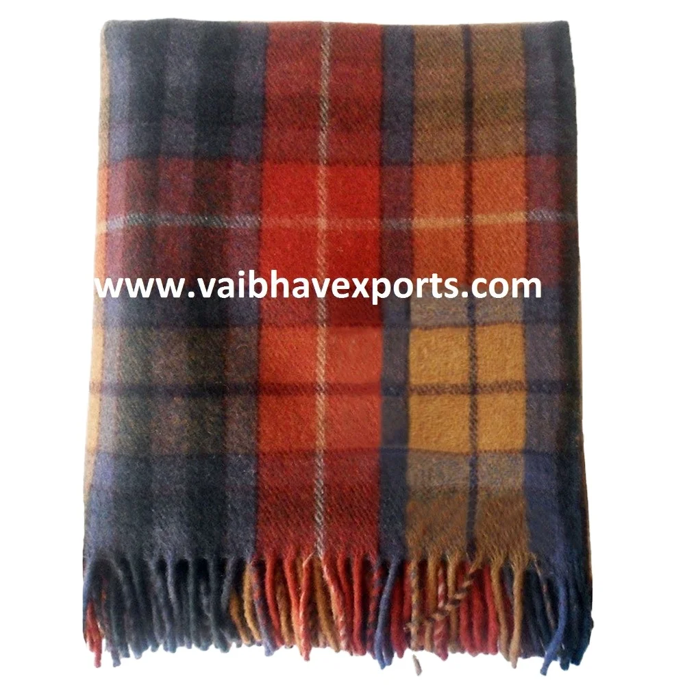 Plaid Wool Blankets Made From Pure Wool For Every Age Group Buy Plaid