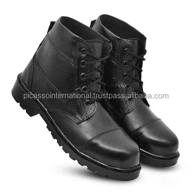 Good Quality Hot Selling Elegant Design Custom Logo OEM High Quality Cow Hide Leather Boots for Men at Direct Factory Price