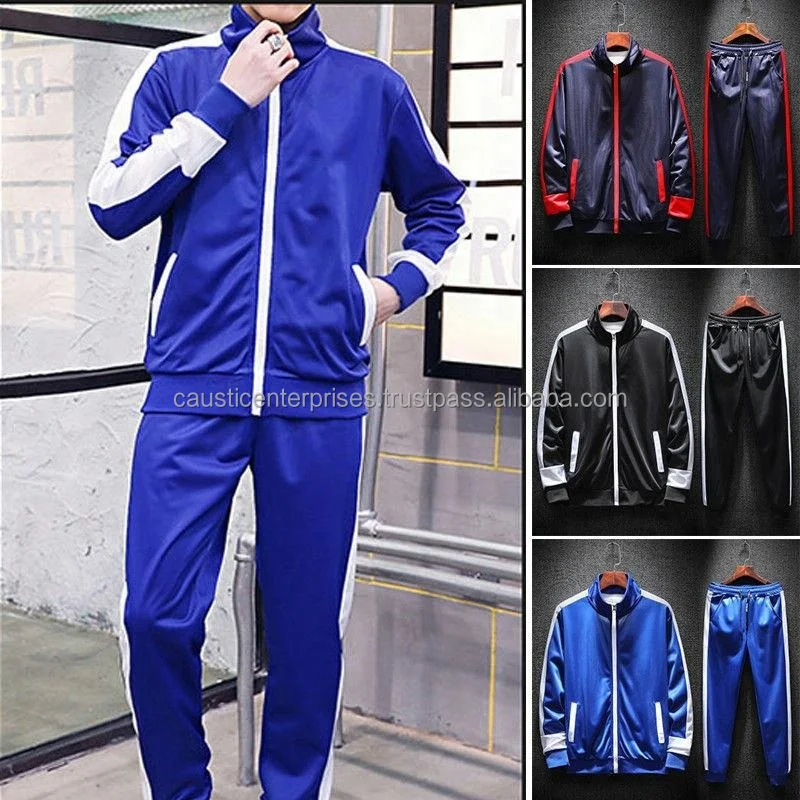 Men's Hooded Jacket Electronic Printed Casual Trousers Suit