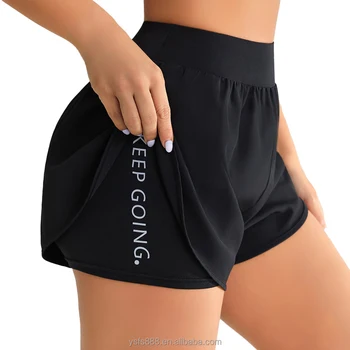 Womens High Waist Running Shorts Athletic Workout Quick Dry Shorts  with Pockets Gym Yoga Shorts