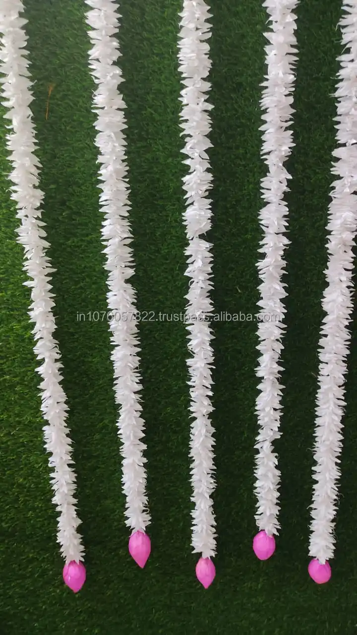 Artificial Jasmine Lotus Flower Garland String For Indian Wedding And