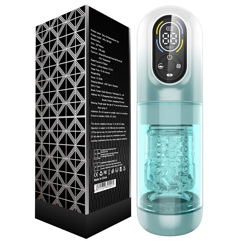 hayden - 3 in 1 sucking rotating&thrusting male masturbator 3 in 1 Thrusting Rotation Male Masturbation Toys Sucking Licking Automatic  Man Masturbator Cup Machine Sex Toys