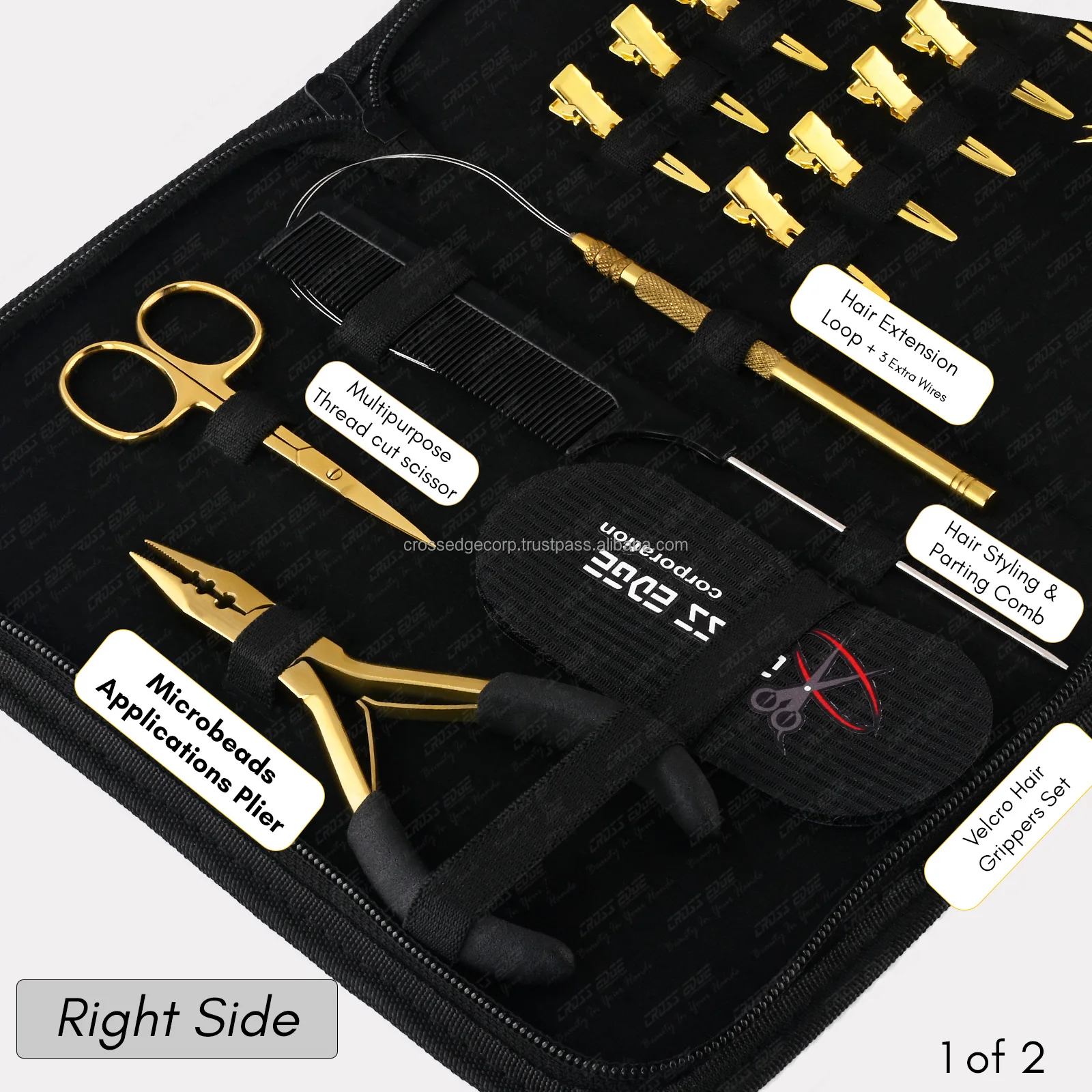 Nano & Micro Rings Hair Extension Tools Application Plier Kit With