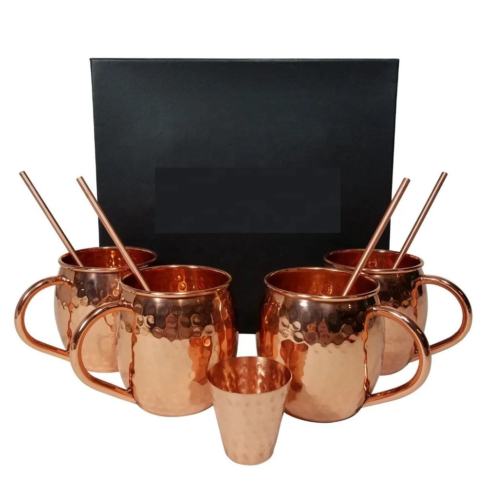 Antique Copper Hammered Mule Mug Engaged Designed 100 % Copper Moscow Mule Mugs for Home Hotel Restaurant