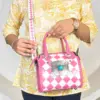 Pink & White Checkered