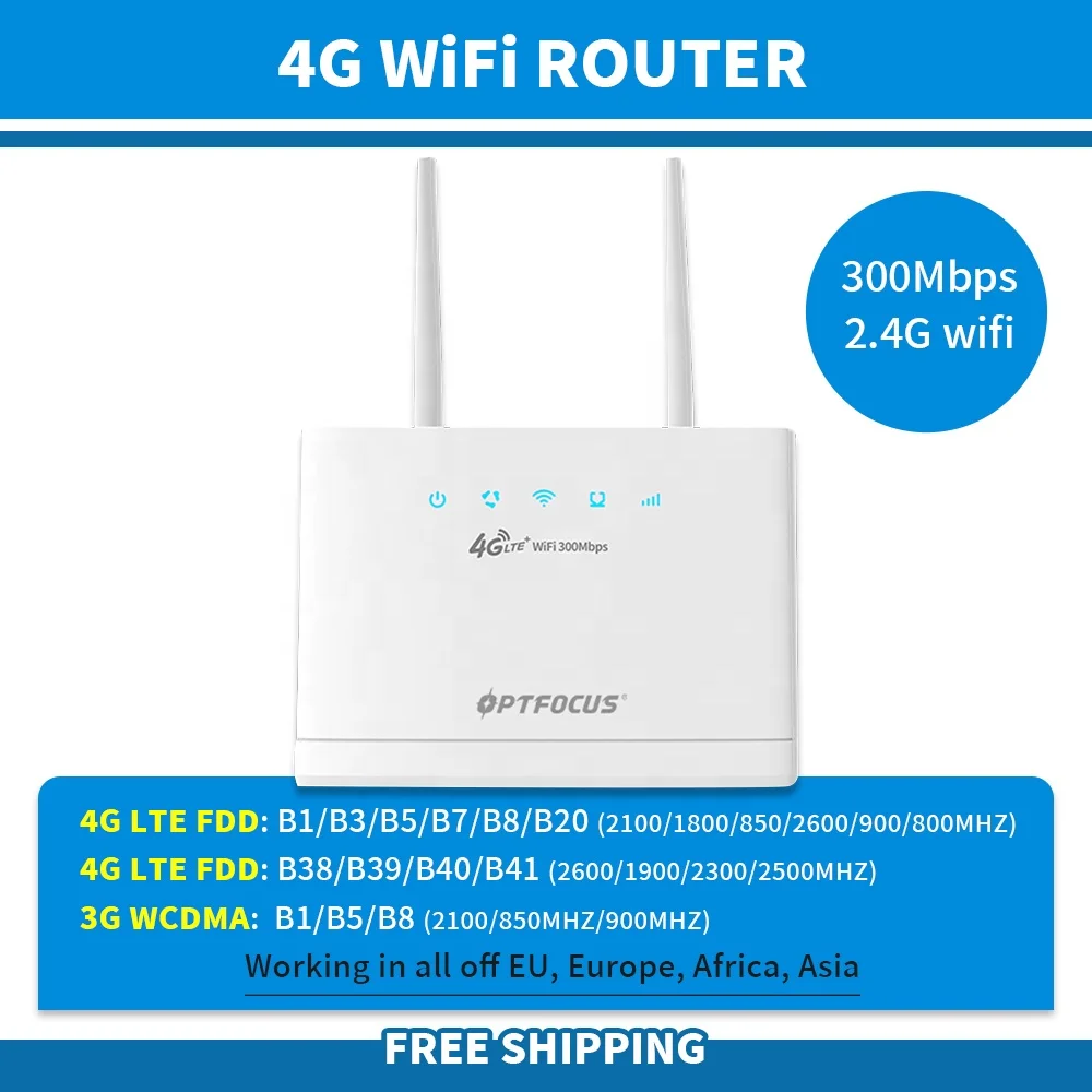 300 Мбит/с беспроводной Lte мобильный роутер Hotspot Wifi 4g Роутер с Sim-картой