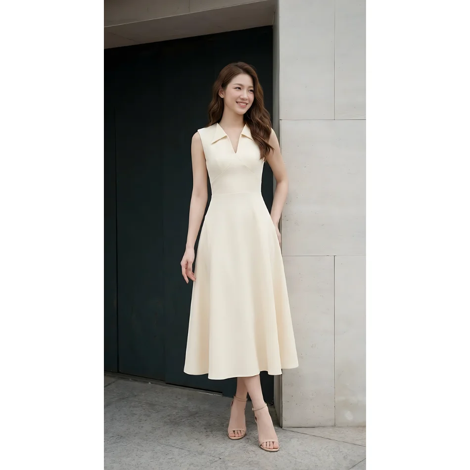 Women Dress Elegant Style Office ODM Service Highest Quality Casual Dress For Women Vietnam Manufacture