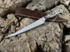 Stainless Steel & Black White Pakka Wood