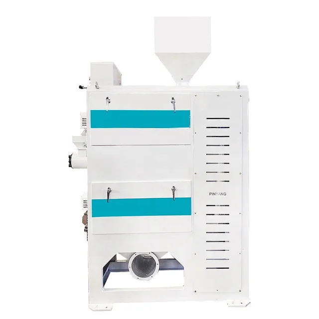 Factory Price  Double Body Emery Roller Rice Whitener with Motor Engine for Rice Milling Machines