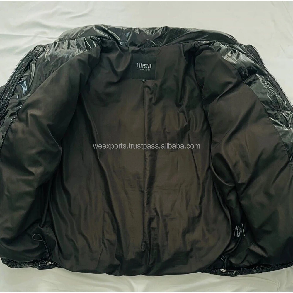 Jackets Puffer Trapstar Men's Custom Embroidered & Patch Work Warm & Thick Padded Multi Colors