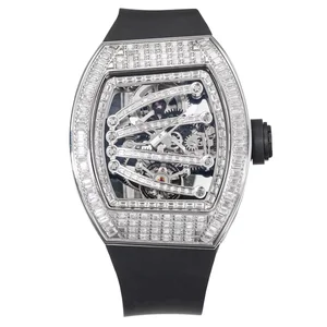 High-end Limited Edition Inlaid Crystal case Mechanical Watch Waterproof High Quality SuitableSports Trends Business Men's Watch