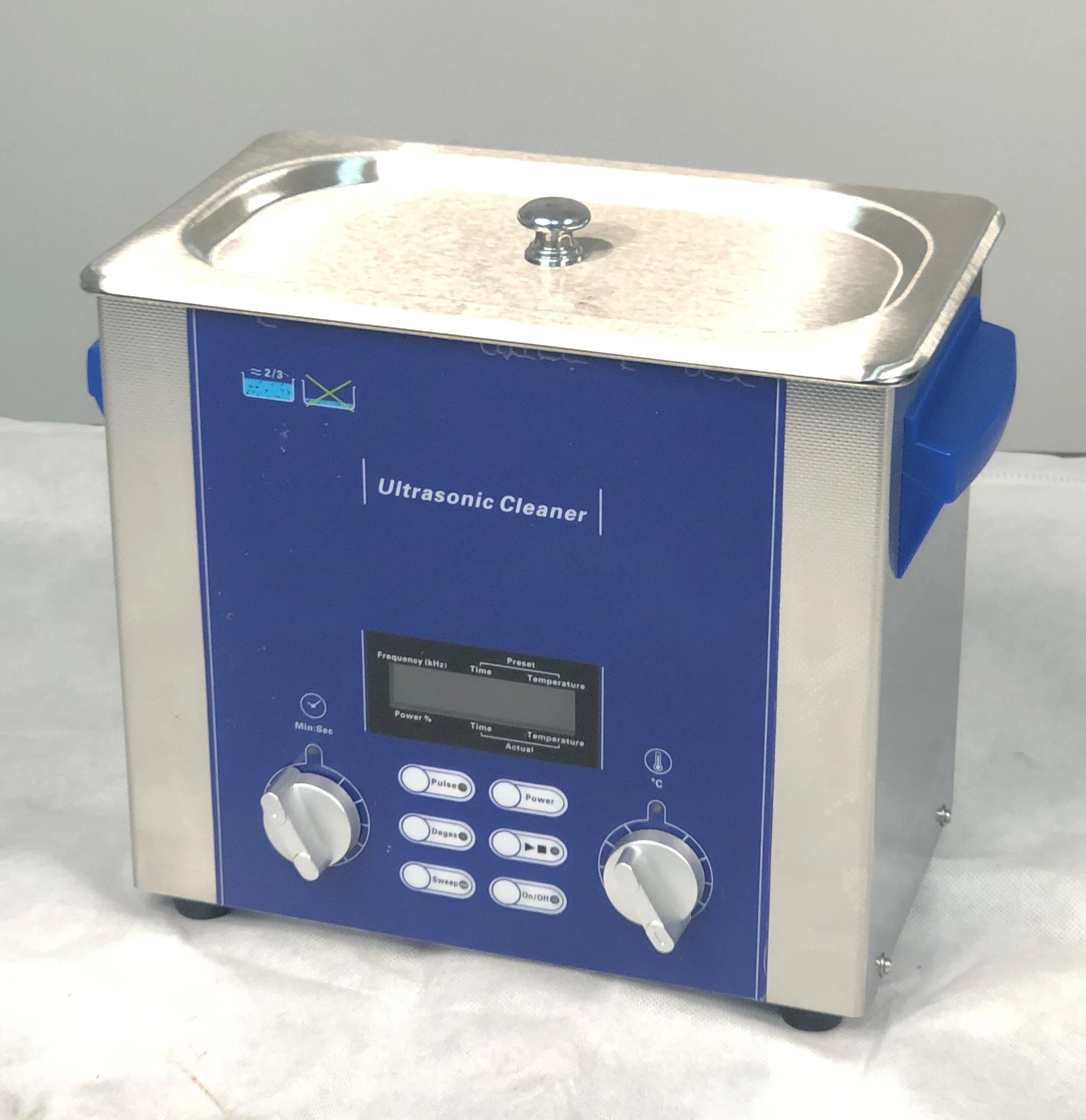 Sweep Degas Heating Pulse 4 Functions LCD Display Strong Cleaning Newest Version Top Quality High Class 3L Ultrasonic Cleaner