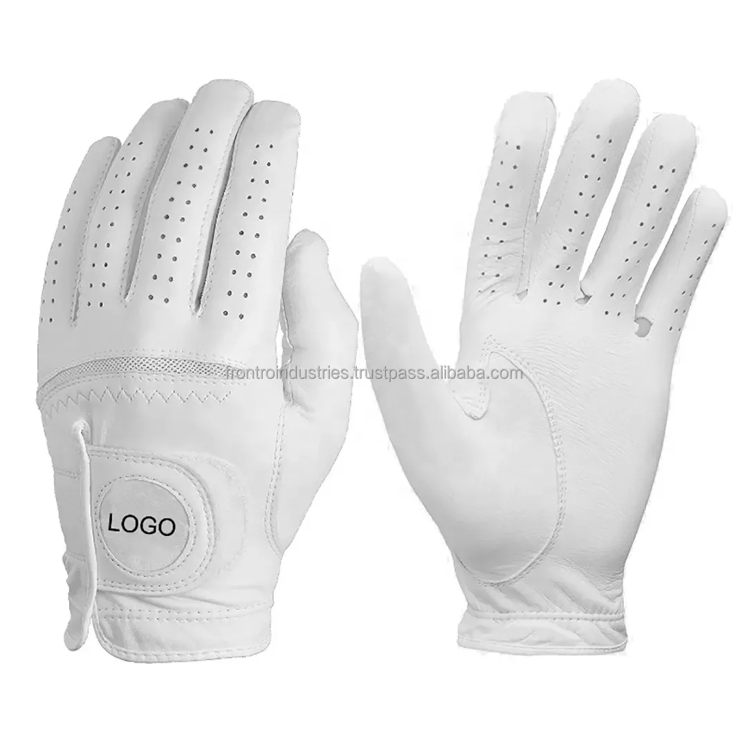 Golf Gloves Professional Printed Logo Cabretta Leather Golf Gloves High