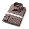 Burgundy Houndstooth
