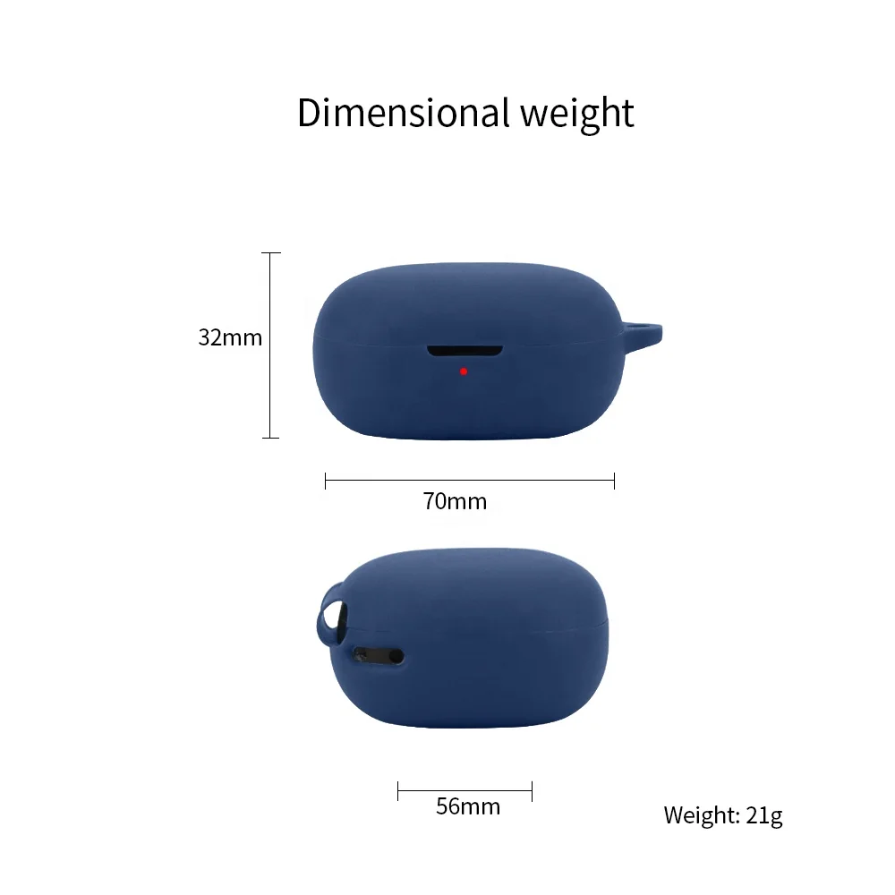 QIRG Case For Soundcore P20i/Soundcore R50i True Wireless Earbuds,Soft Protective, Silicone Case Cover With Keychain& Lanyard(Blue) | Best Price UAE | Dubai, Abu Dhabi - View #7