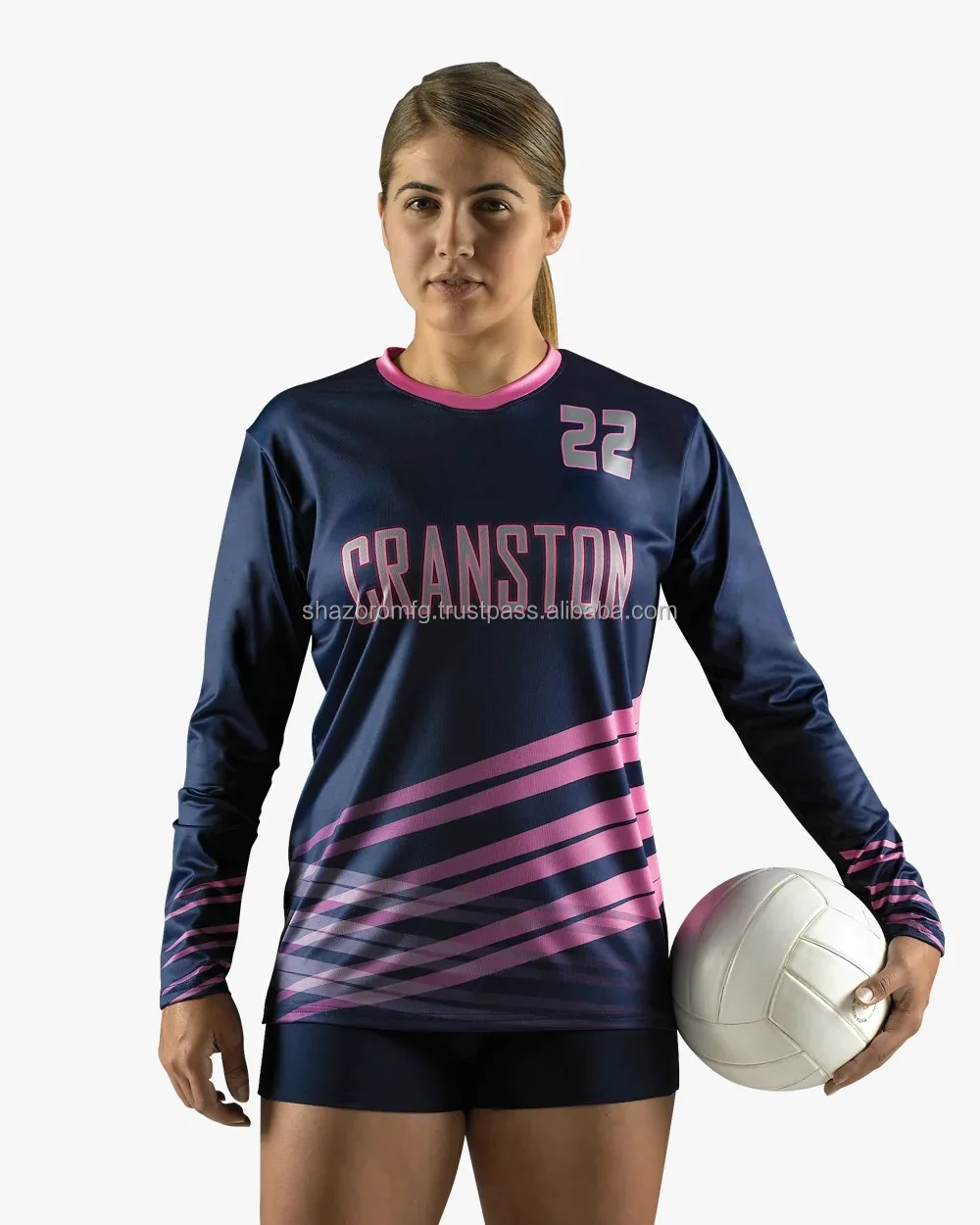 High Quality Sublimated Volleyball Uniform Designs Wholesale Volleyball