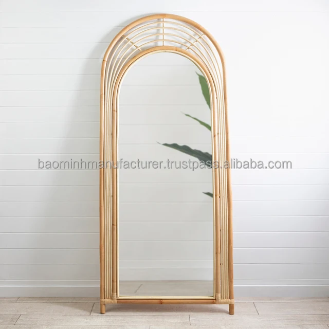 Vietnam Woven Rattan Cane Full Length Mirror Buy Rattan Mirror Rattan