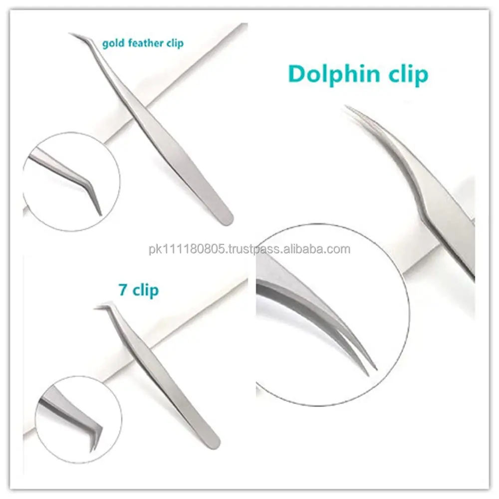 Custom Logo Tweezers Volume Private Label Stainless Steel Lash Tweezer