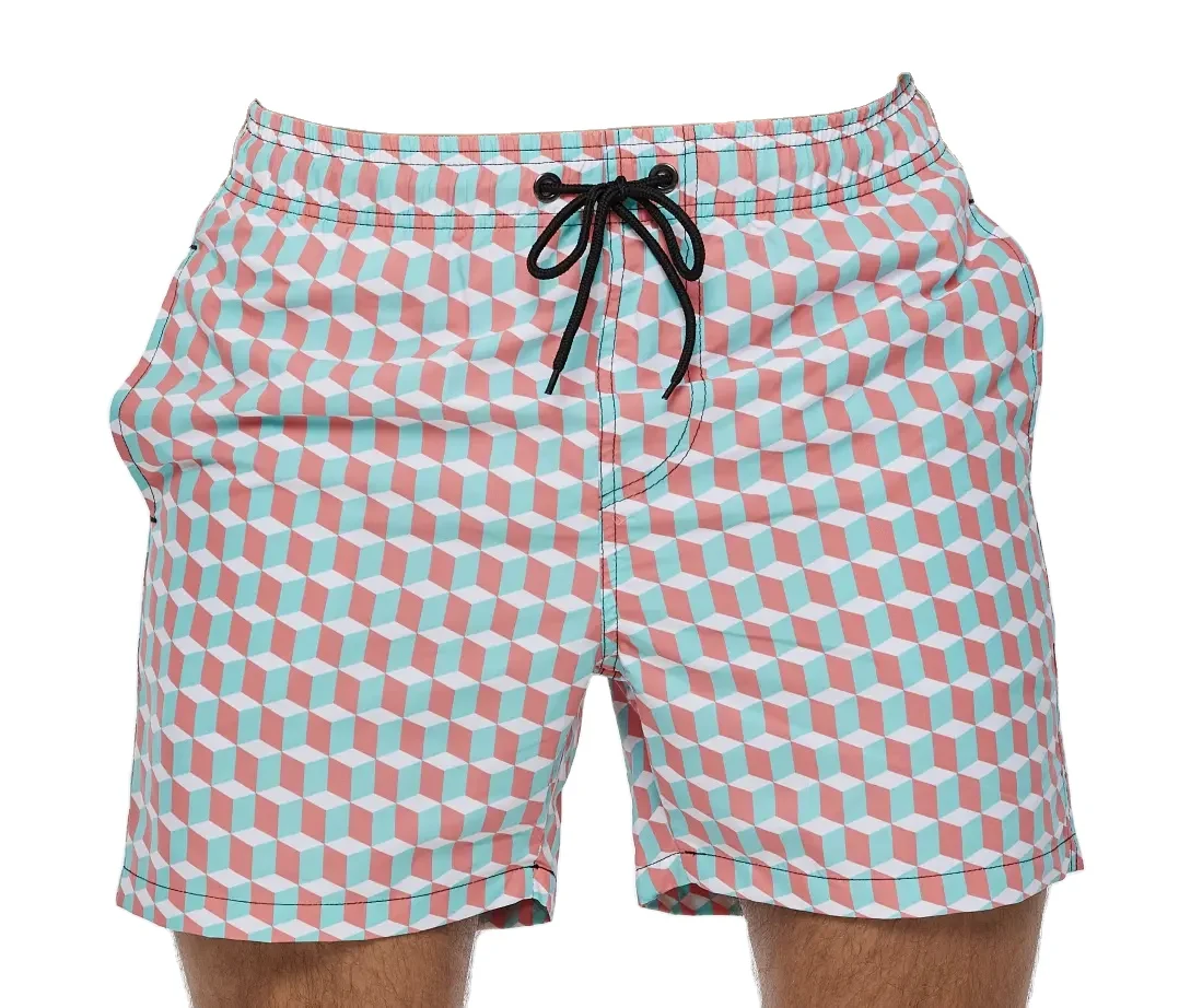 2023 Sommer Custom Designer Herren 4-Wege-Stretch-Schwimmbrettshorts Badeanzug Bademode Badehose mit Liner21_voghion.com