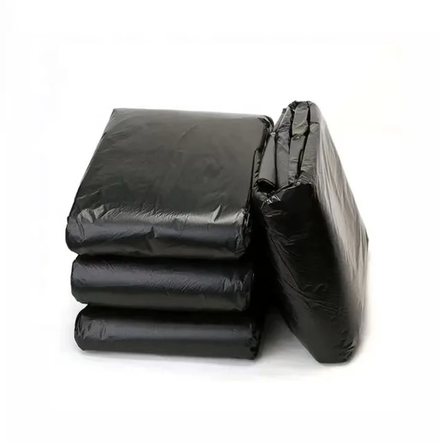 Cheap Price Polyethylene Refuse Sacks Heavy Duty  Black Garbage Bag 8 13 33 40 50 65 95 Gallon for industrial Trash