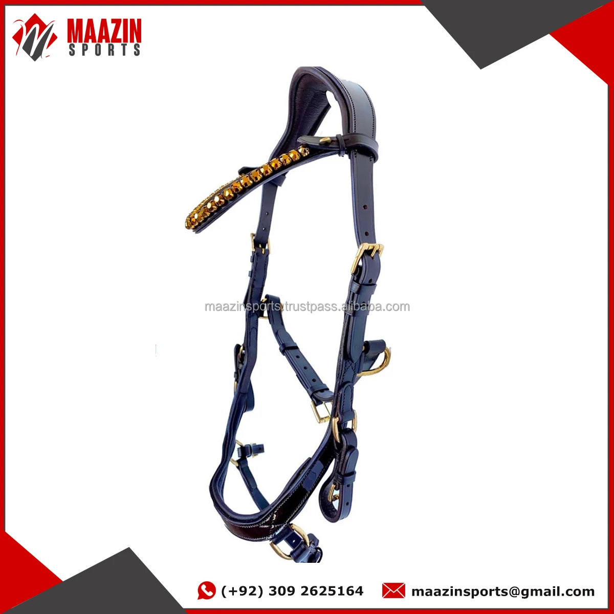 Adjustable Leather Horse Bridle Wholesale Genuine Leather Horse Bridle