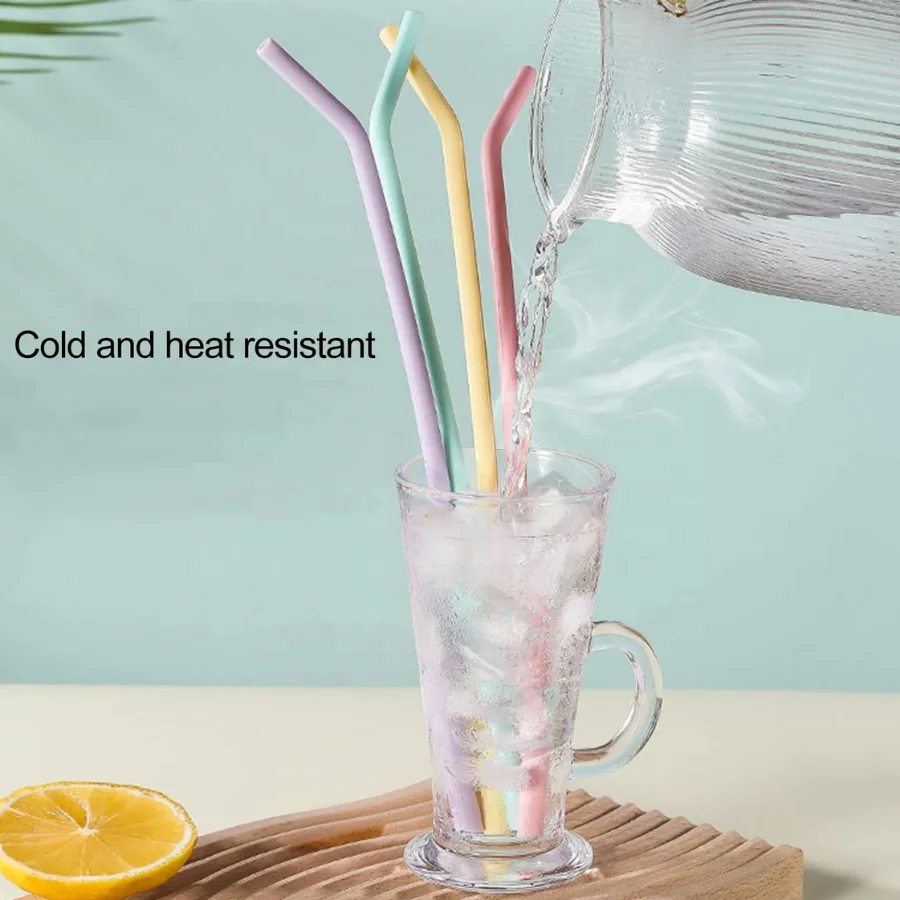 Silicone Straw Flexible Easy to Clean With Various Sizes Custom on Demand With Factory Services