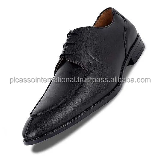 Best Quality Customized Logo Elegant Design Formal Casual Office Party Wear Men's Genuine Leather Shoes from Indian Supplier