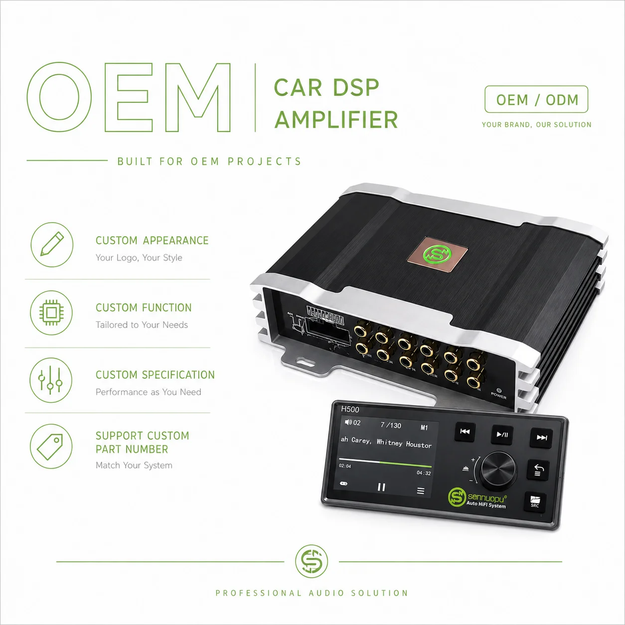 Oem Sennuopu X11b パワーアンプ カーオーディオアンプ Dsp