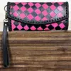 Pink & Black Checkered