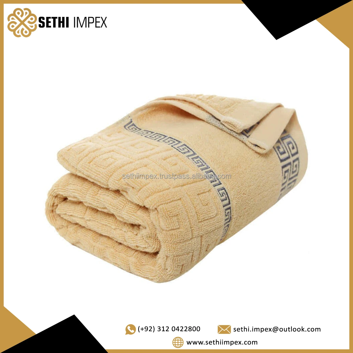 Pakistan Made Towel Hotel 100 Organic Cotton Bath Towel High Quality Sport Use Custom Logo