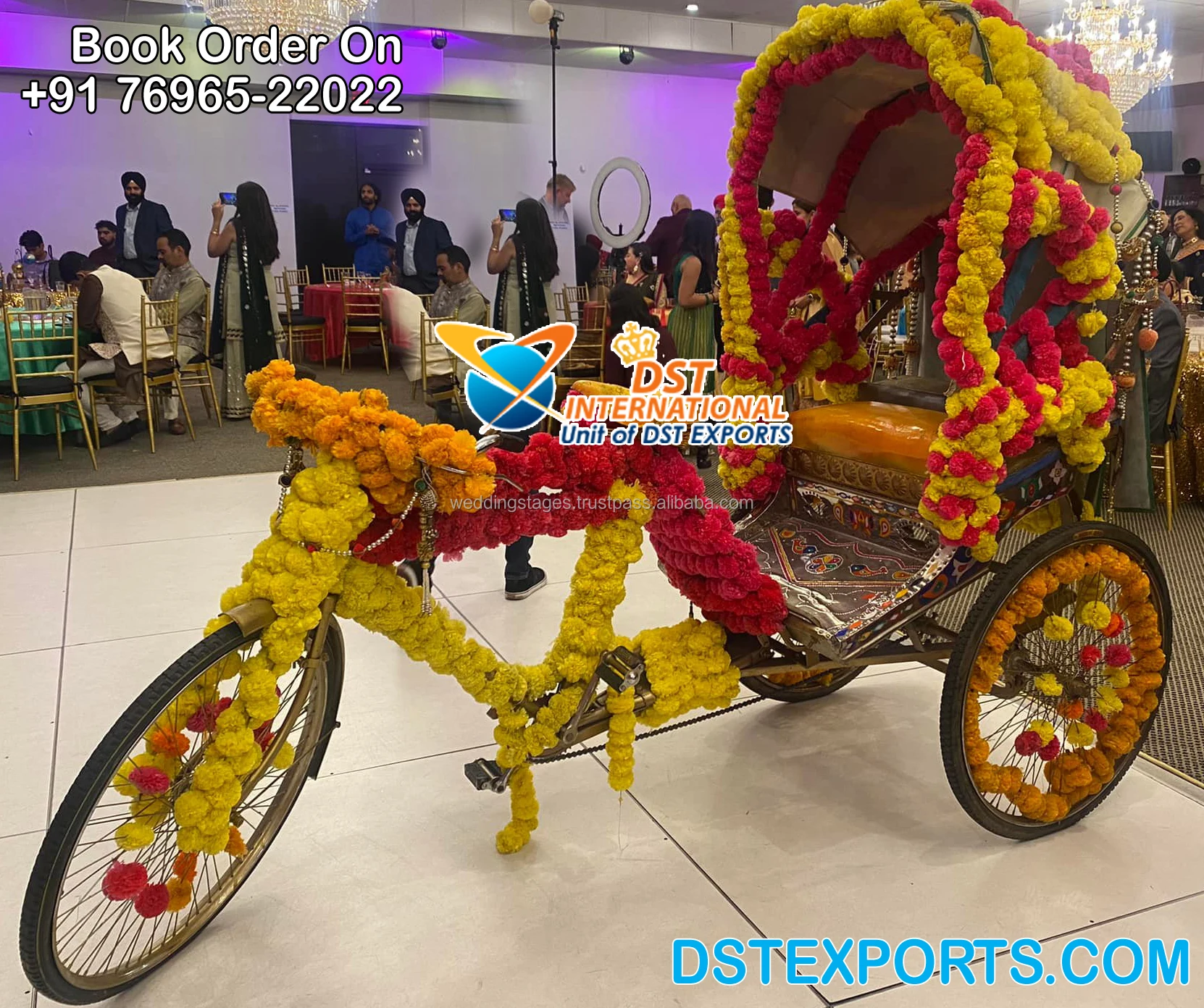Outdoor Photobooth Section Rickshaw for Decoration Desi Wedding ...