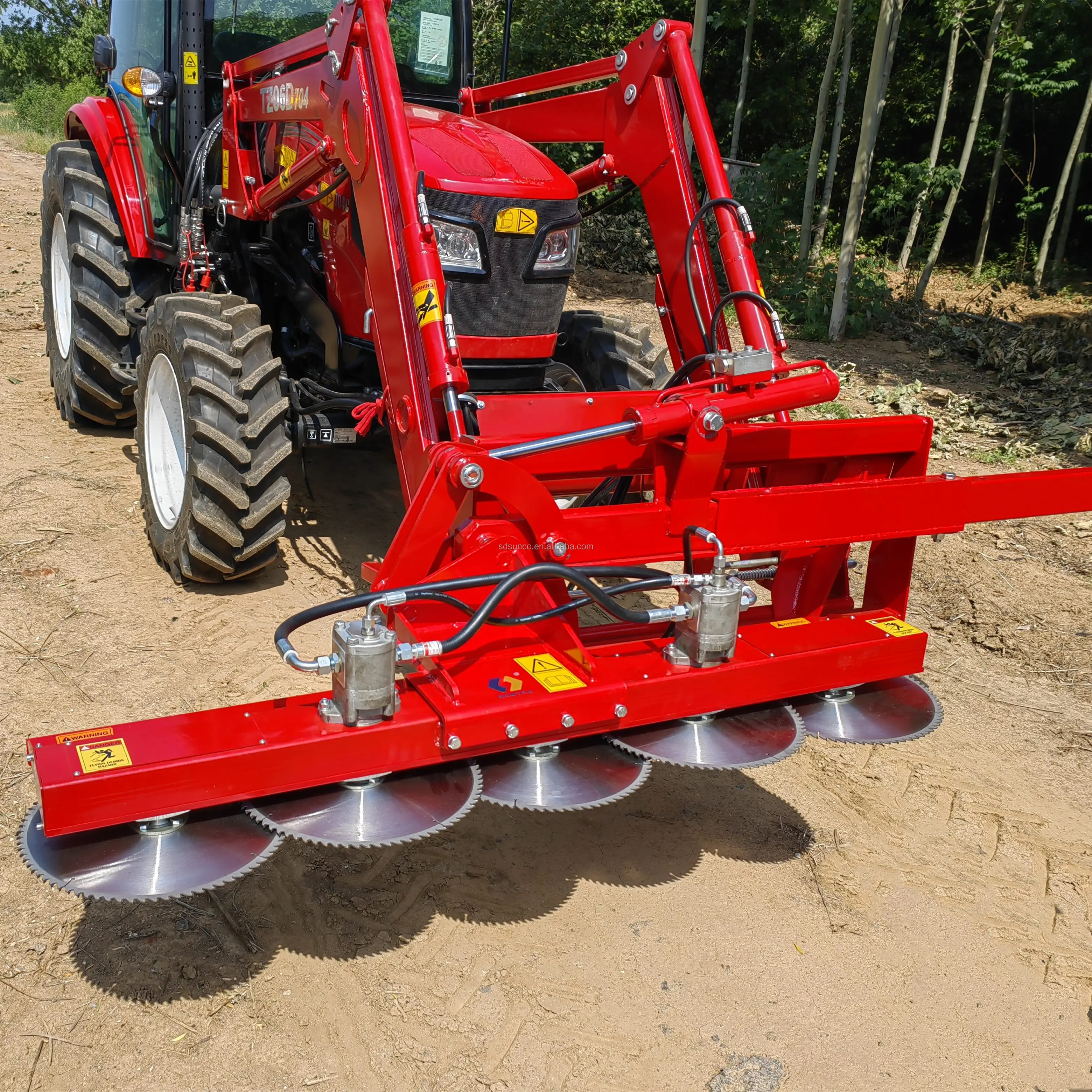 Forestry Machines Lovol Tractor Front End Loader Mounted Hedge Trimmer Implements
