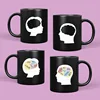 Brain color-changing ceramic cup