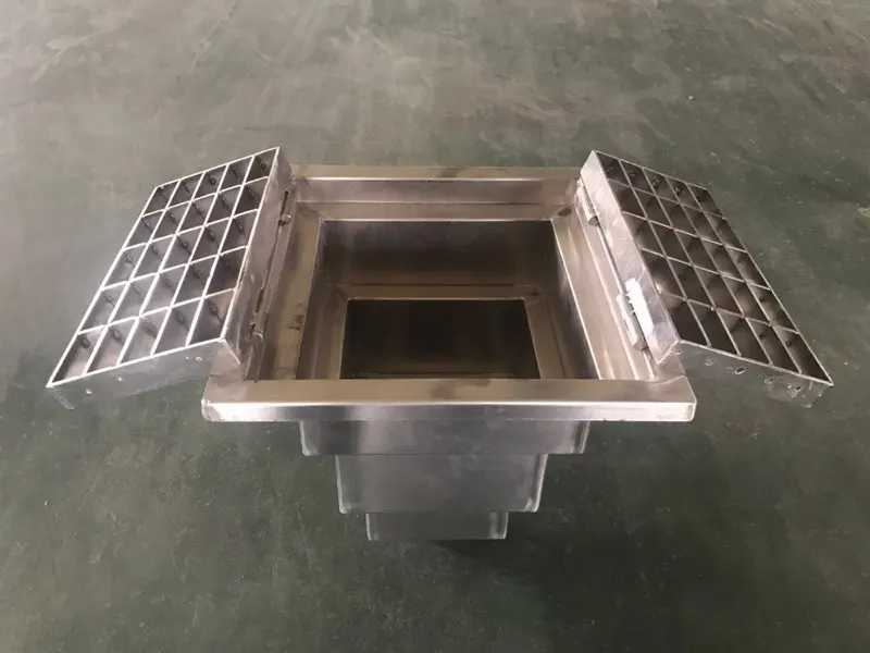 Heavy Duty Industrial Stainless Steel Linear Floor Drain for Process Plants with Pump Trench Grate
