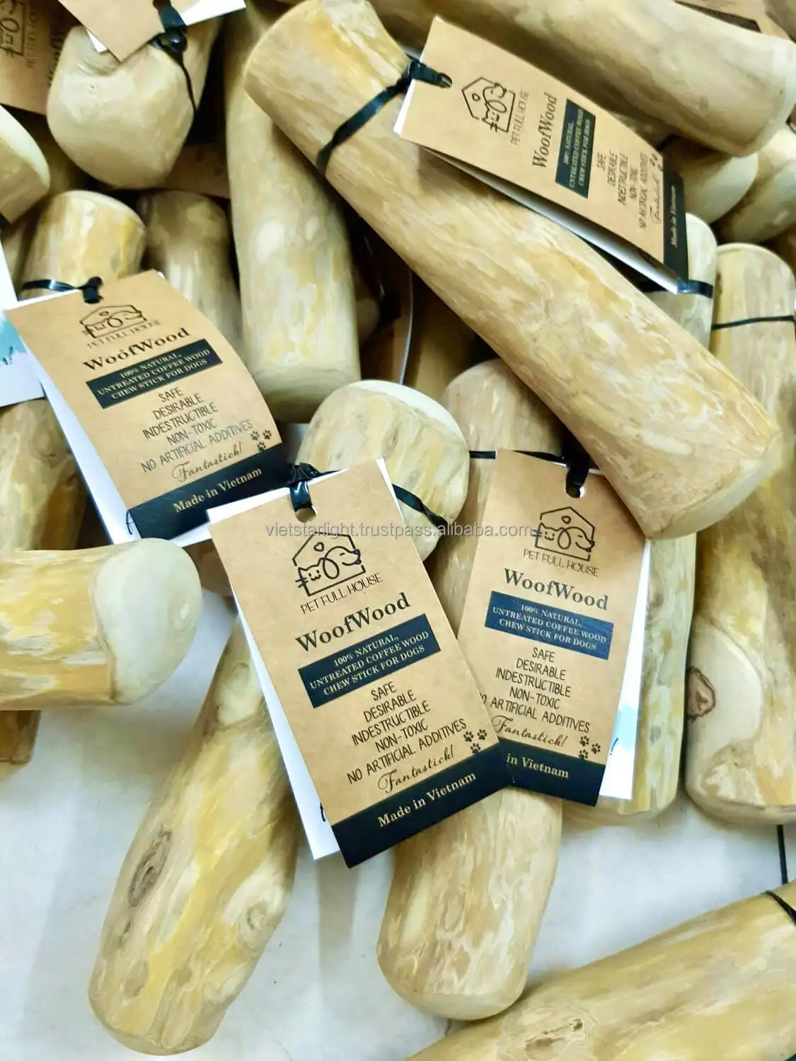 Natural Ecofriendly Coffee Wood Dog Chew Stick Safe For Dog/ Dog Chew