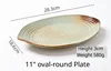 11" oval-round Plate