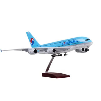 Big Commercial Aircraft Model Display Plane Models Airplane 1/160 Air Korea Airbus A380 45.5cm Airbus A380 Plane Model