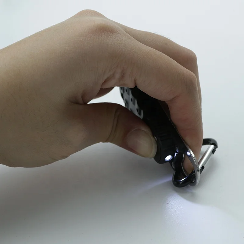 Multifunction Screwdriver Bits Set Repair Tools Mini Keychain Screwdriver With Slot Hex Screwdriver LED Light and D Buckle