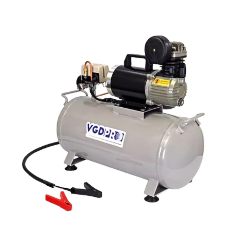 12V DC Weatherproof Professional Small Mighty Truck Oil Less Solar Power Air Compressor Machine With 25 Liter tank for Sale