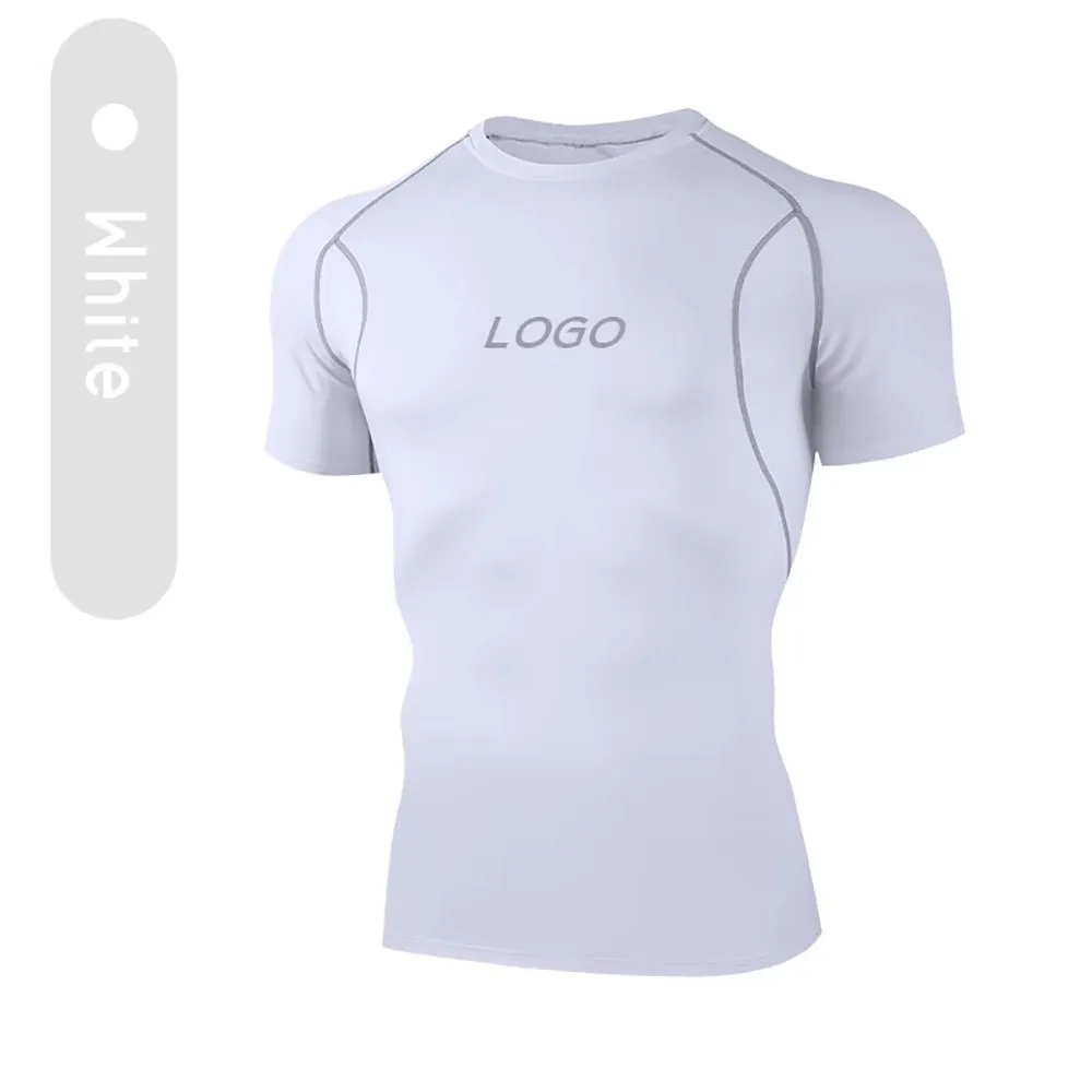 Custom IBEX HILLS Men's Muscle Fit Compression Shirt 3D Silicone Print Gym Sports T-Shirt Quick Dry Workout Rash Guard Tee