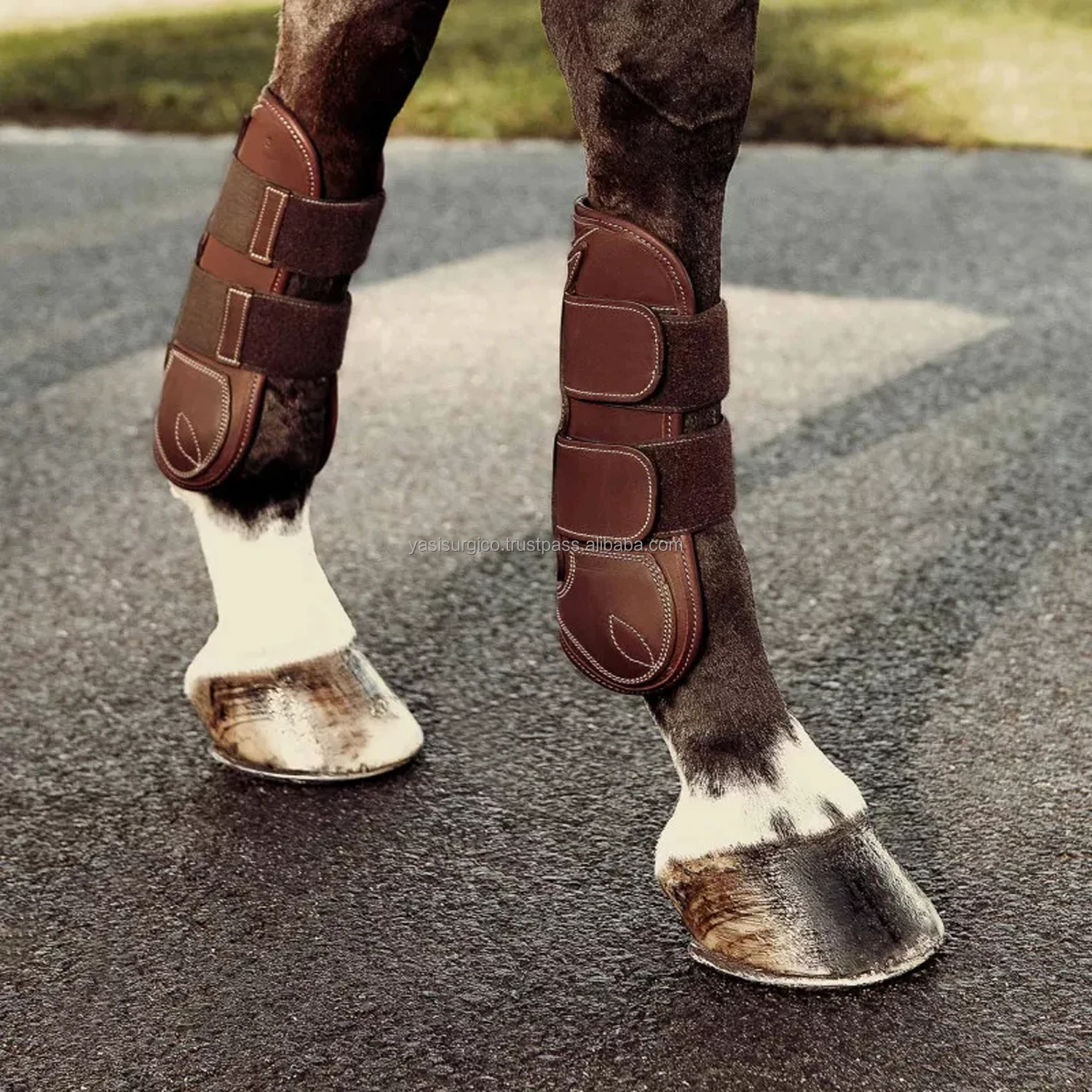 Leather Tendon Boots With Detachable Sheepskin Neoprene Liner Buy Equipe Leather Jump Boots