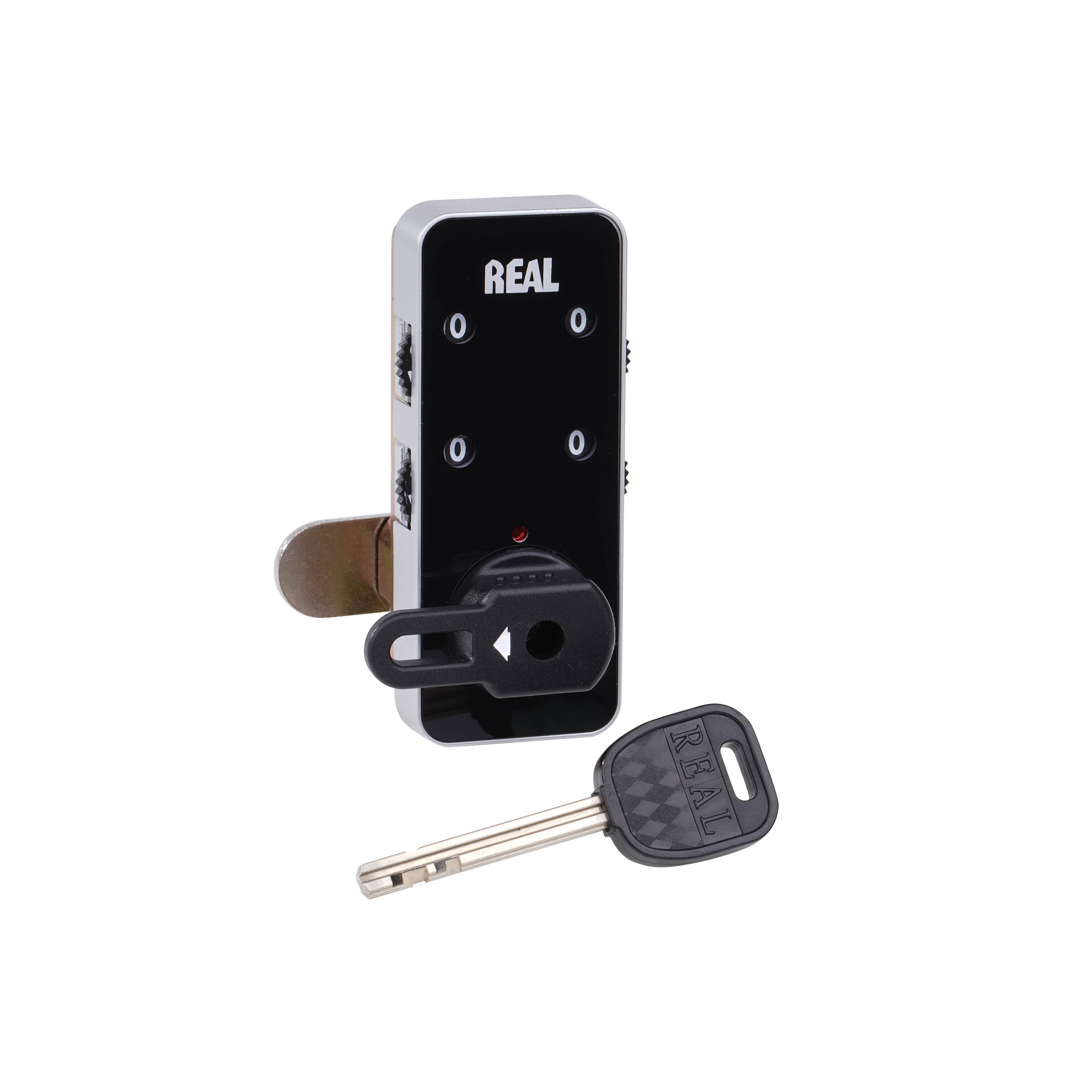 REAL RL-9046-B 4-Digit Lock for Cabinets, Locker / Keyless Combination Lock for Gym, School, Fitness, Spa, Hotel, Shopping Mall