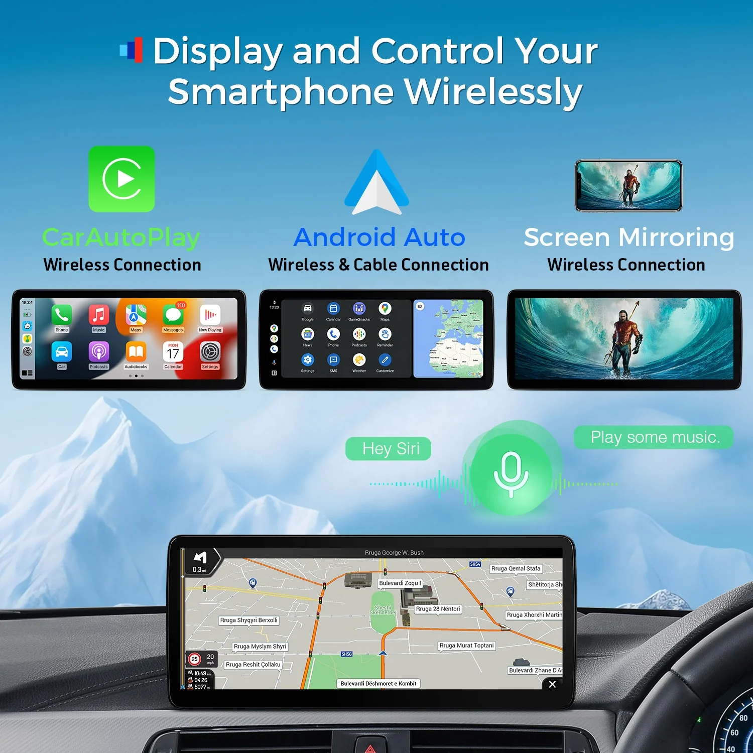XTRONS 12.3 Inch Android 13 64G Car Stereo for BMW F30 F31 F32 F33 F34 F35 F36 Navigation GPS Carplay Screen Android Auto Radio