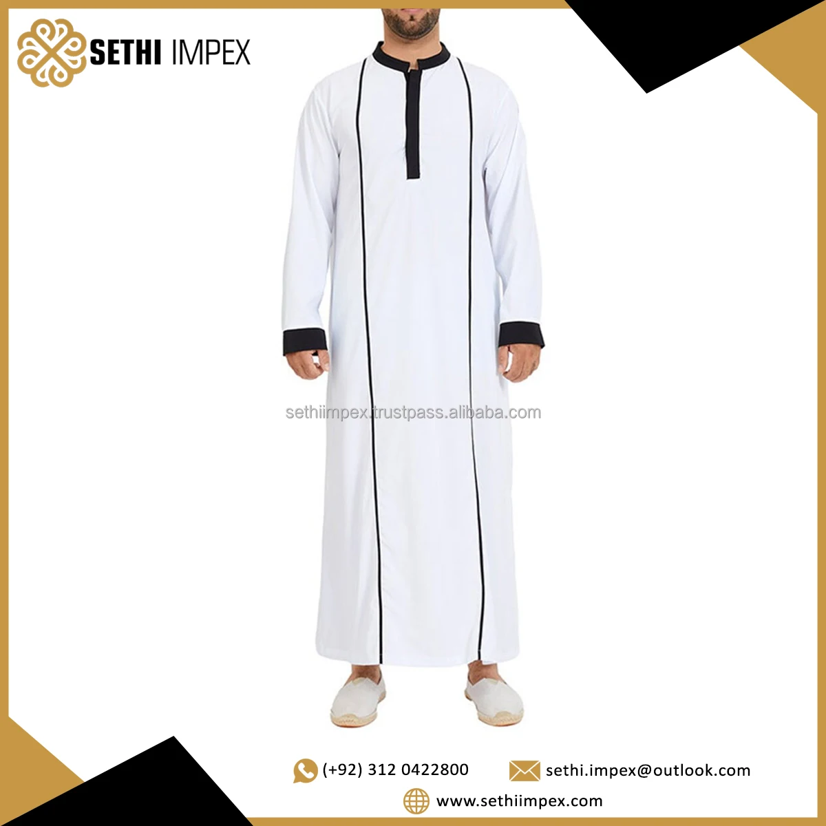 2024 New Design Dafah Thobes Mens Muslim Clothing Style Thobes Islamic ...