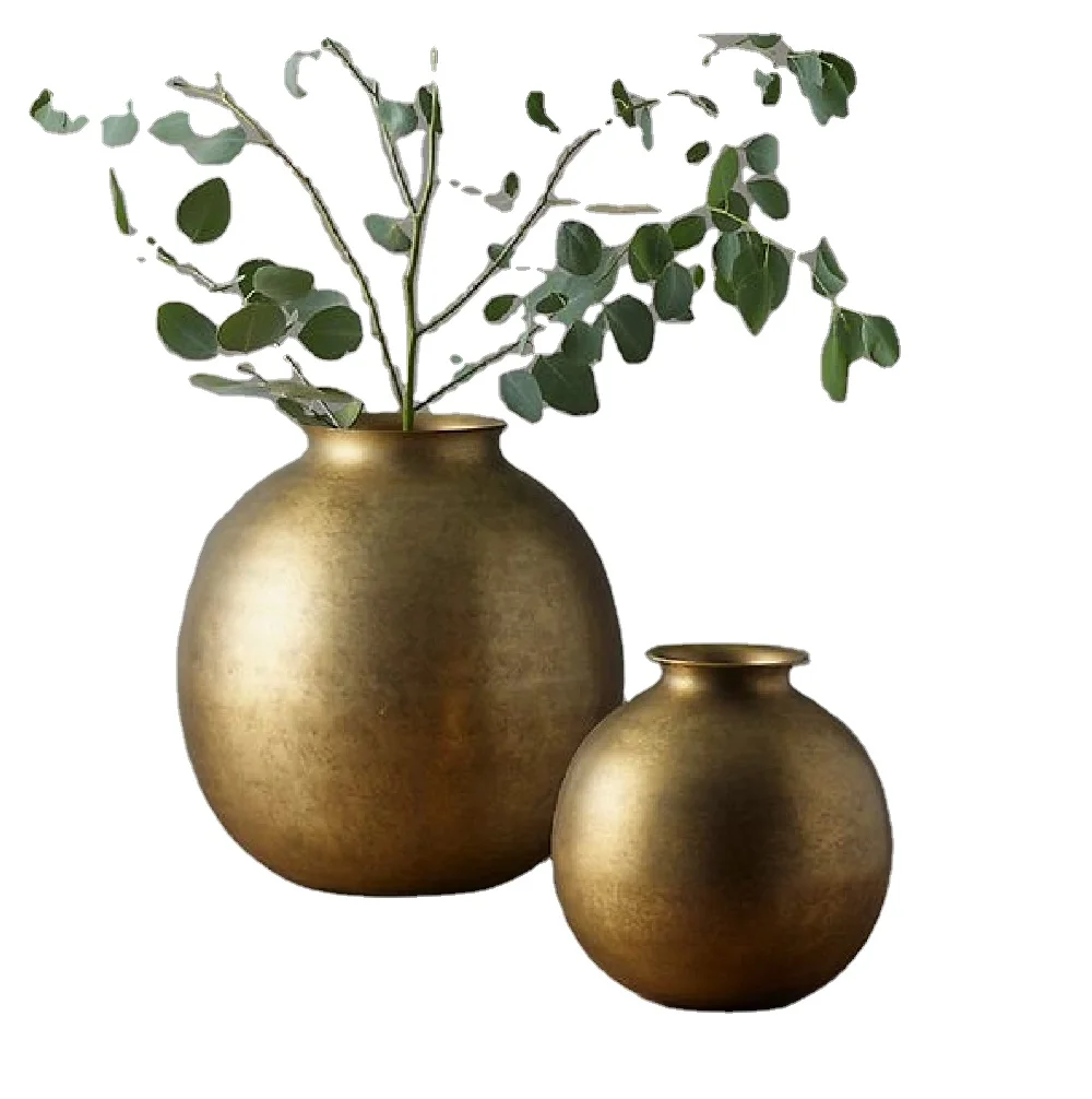 Metal Flower Vase For Wedding & Parties Decorations Handcrafted Antique