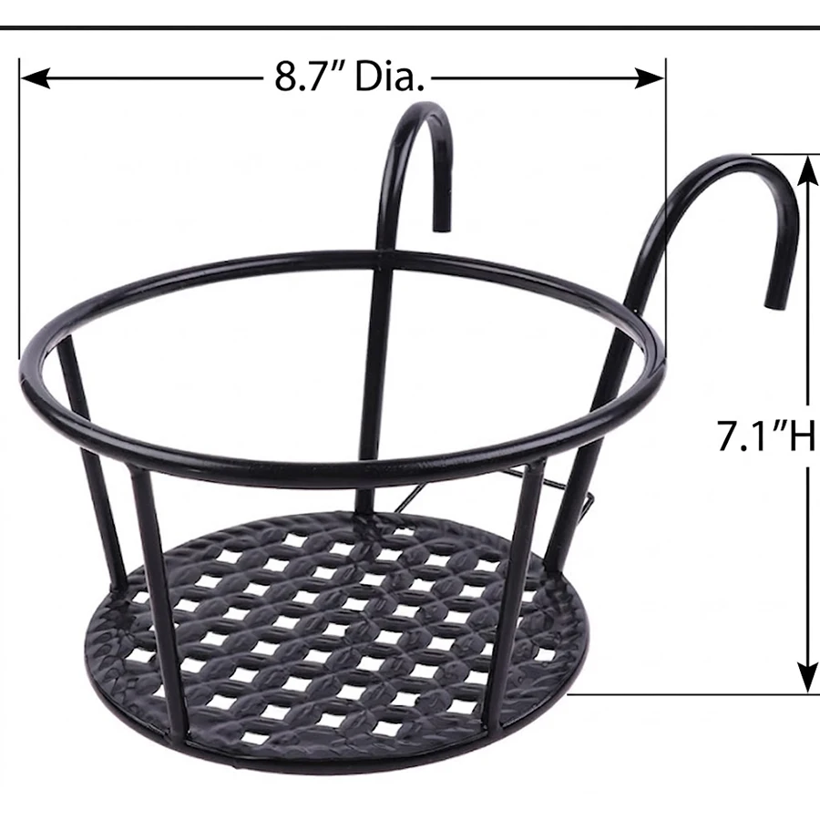 Railing Flower Pot Holders for Balcony
