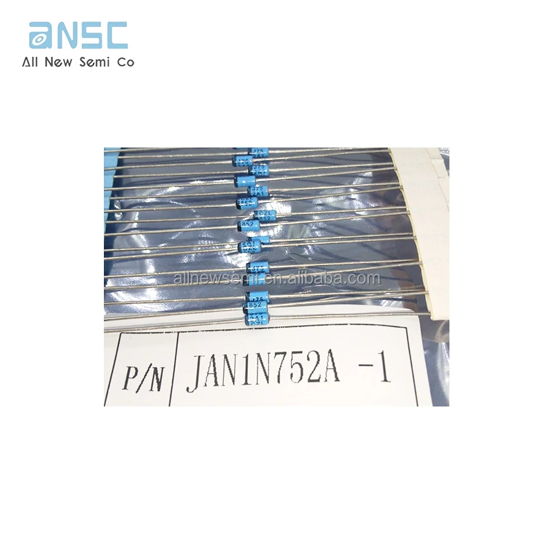 Hot sale Original JAN1N752A-1 DIODE ZENER 5.6V 500MW DO35 Zener Diode 5.6 V 500 mW Through Hole DO-204AH (DO-35)